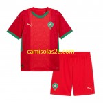 Camisolas de futebol Marrocos Criança Equipamento Principal 2024 Manga Curta